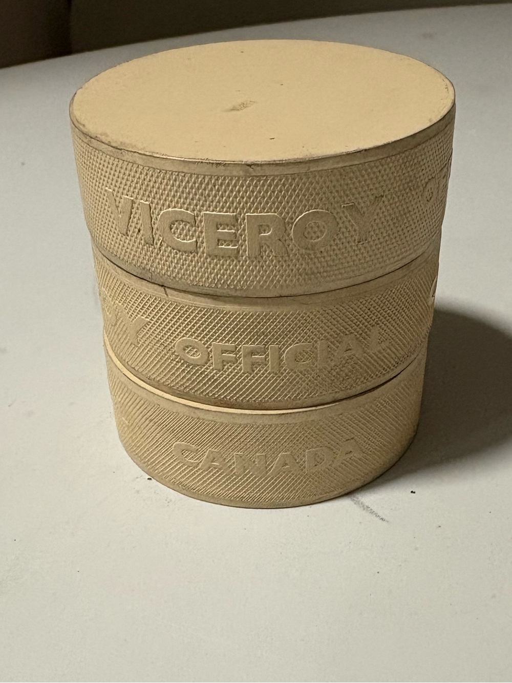 Viceroy White Hockey Pucks Training Aids - Brand New - 3 Pack of White Pucks